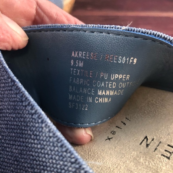 Anne Klein Denim Blue Slip On Cork Wedge Heels Size 9.5 - Picture 7 of 8